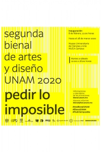 Segunda Bienal de Artes y Diseño UNAM 2020 Pedir lo Imposible Pierre Valls